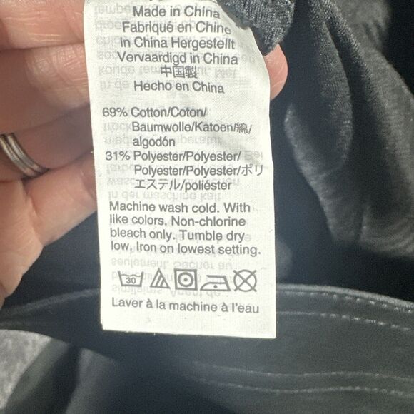 J Crew Ultra Wide Leg Chinos Sz6 Black High Rise Office Y2K 90s Dress Pants - Picture 6 of 9